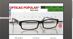 Desktop Screenshot of opticaspopular.com